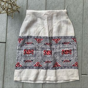 Vintage Embroidered Skirt XS